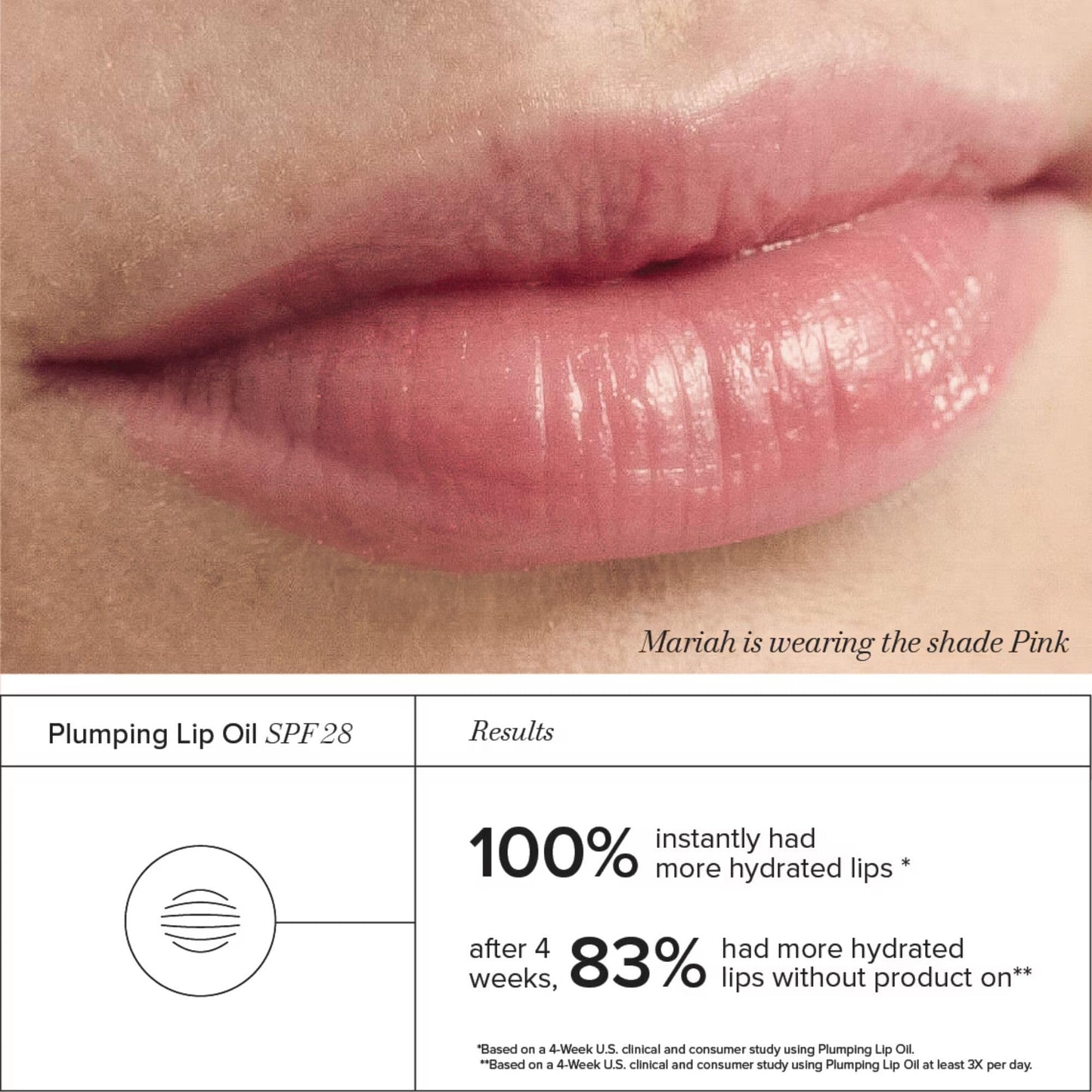 RODAN + FIELDS Plumping Lip Oil SPF 28 – 5 mL | Pink | Tinted Lip Treatment with Peptides, Hyaluronic Acid & Sunscreen Filters | Hydrates, Defines, Supports Softness & Enhances Look of Fuller Lips