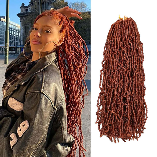 Faux Locs Crochet Hair 30 Inch 6 Packs Soft Locs Crochet Hair for Black Women New Crochet Braids Locs for Butterfly Locs Pre Looped Curly Wavy Braiding Hair Extensions (350#, 30 Inch)