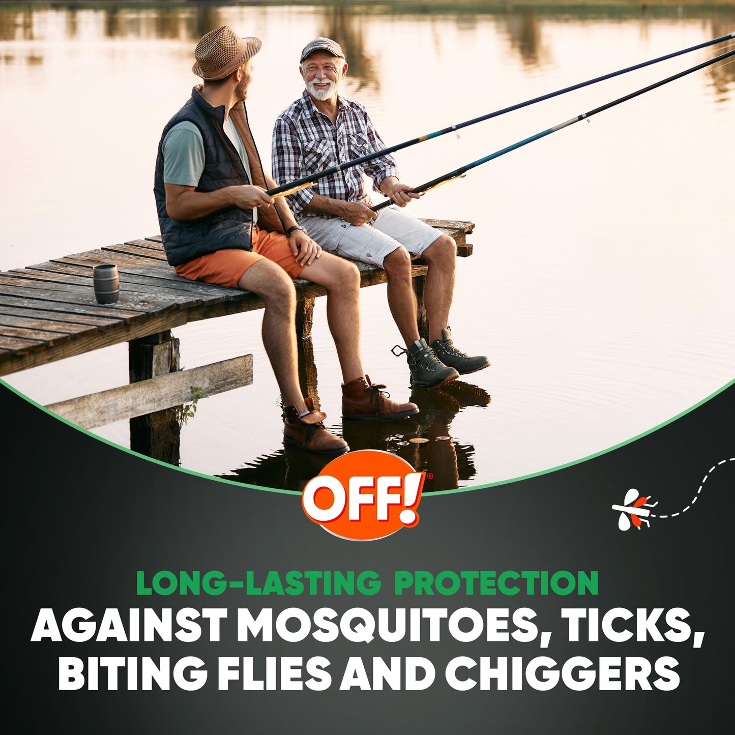 OFF! Deep Woods Sportsmen Insect Repellent Aerosol, Bug Spray Containing 30% DEET, Protects Against Mosquitoes and Ticks, 6 Oz, (Pack of 4)