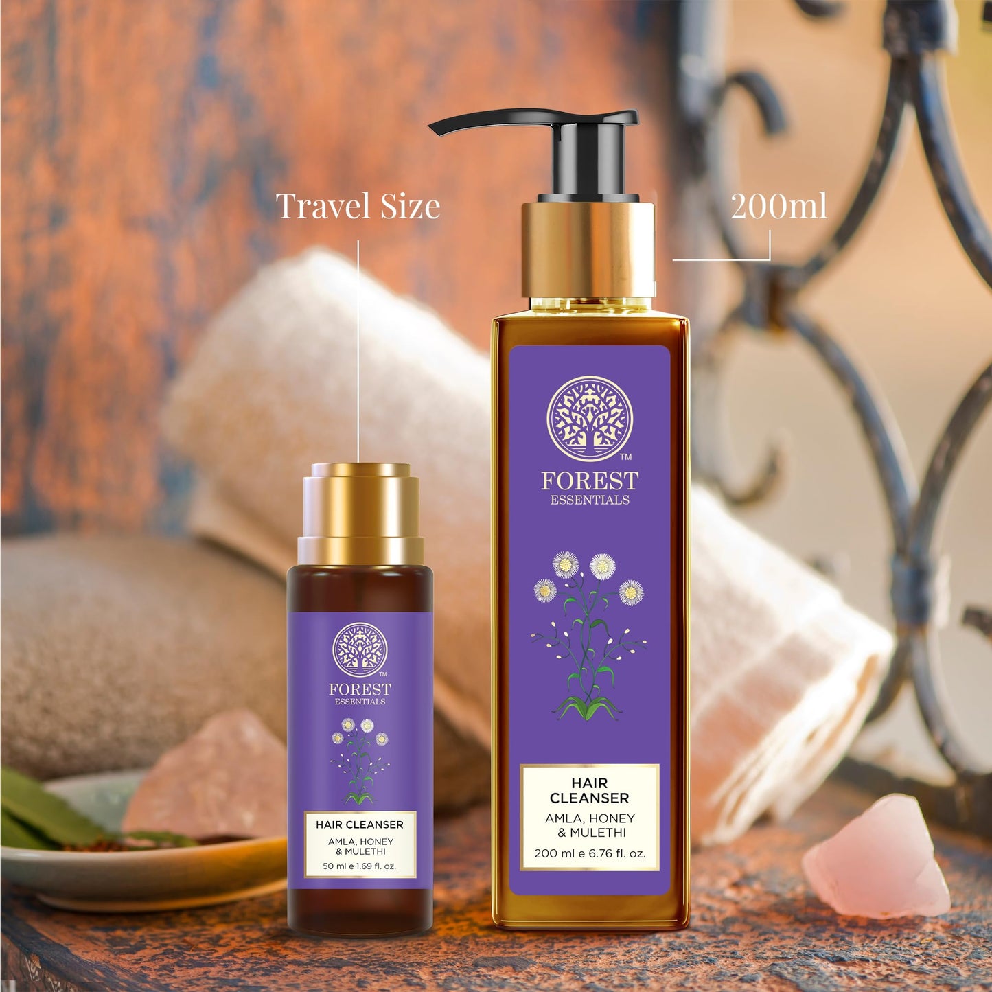 Forest Essentials Hair Cleanser, Amla, Honey and Mulethi, 200ml