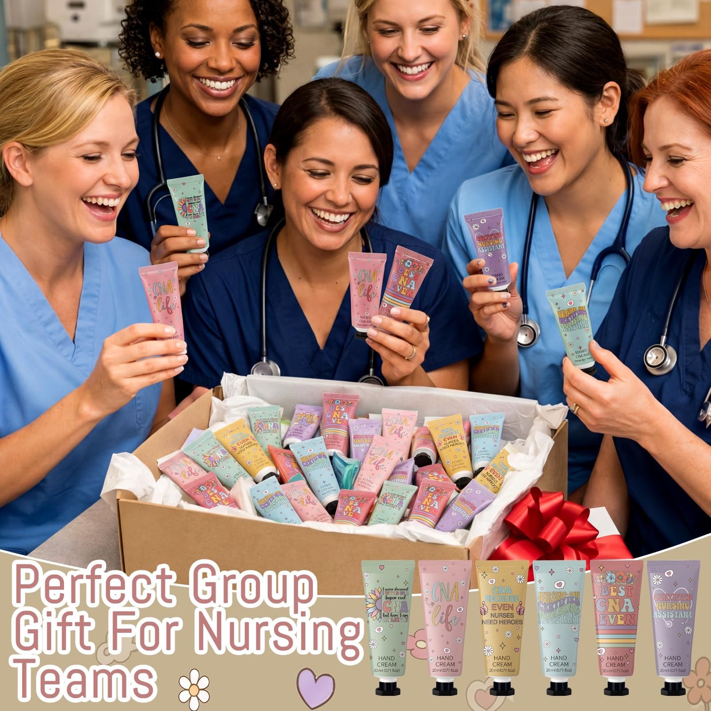 Swiffen 36 Pcs Cna Week Gifts Bulk 2026 Nurse Appreciation Gifts Cna Retro Cartoon Hand Lotion for Women Mini Hand Lotion Travel Size Moisturizing for Nursing Student Medical Assistant Accessories