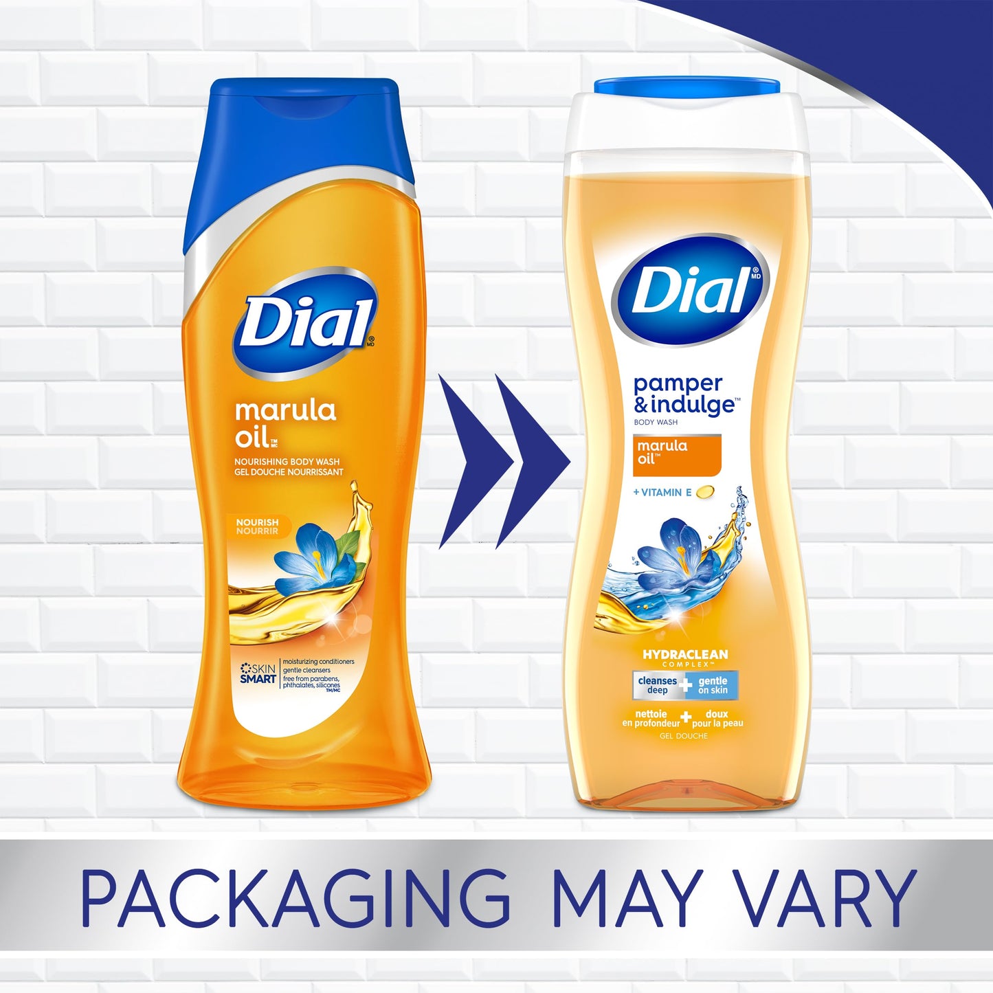 Dial Body Wash, Marula Oil, 21 fl oz (Pack of 4)
