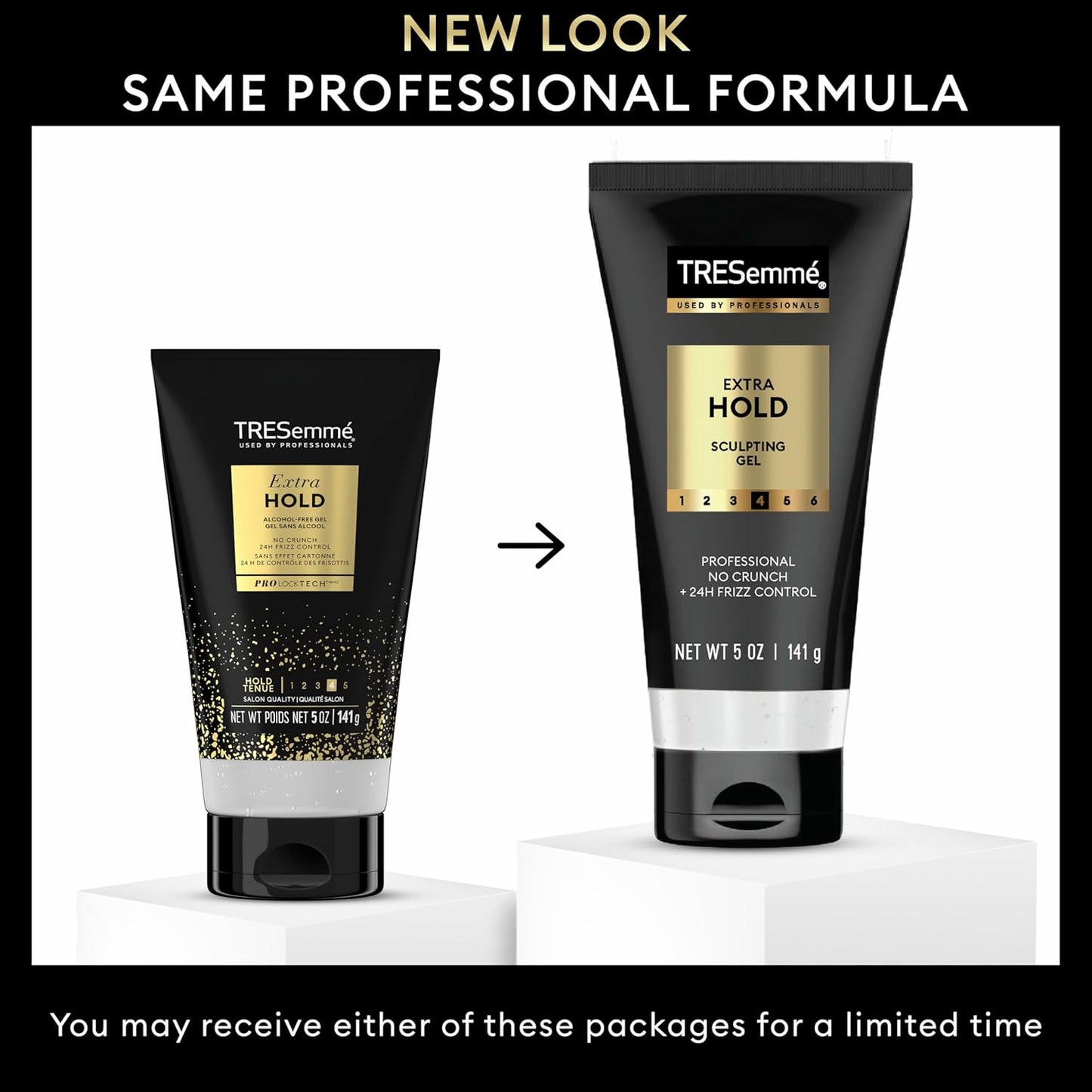 TRESemmé Hair Gel, Sculpting, Extra Hold, 3-Pack + Keratin Repair Instant Recovery Mask – Frizz Control, Professional Quality Styling Products, Alcohol-Free