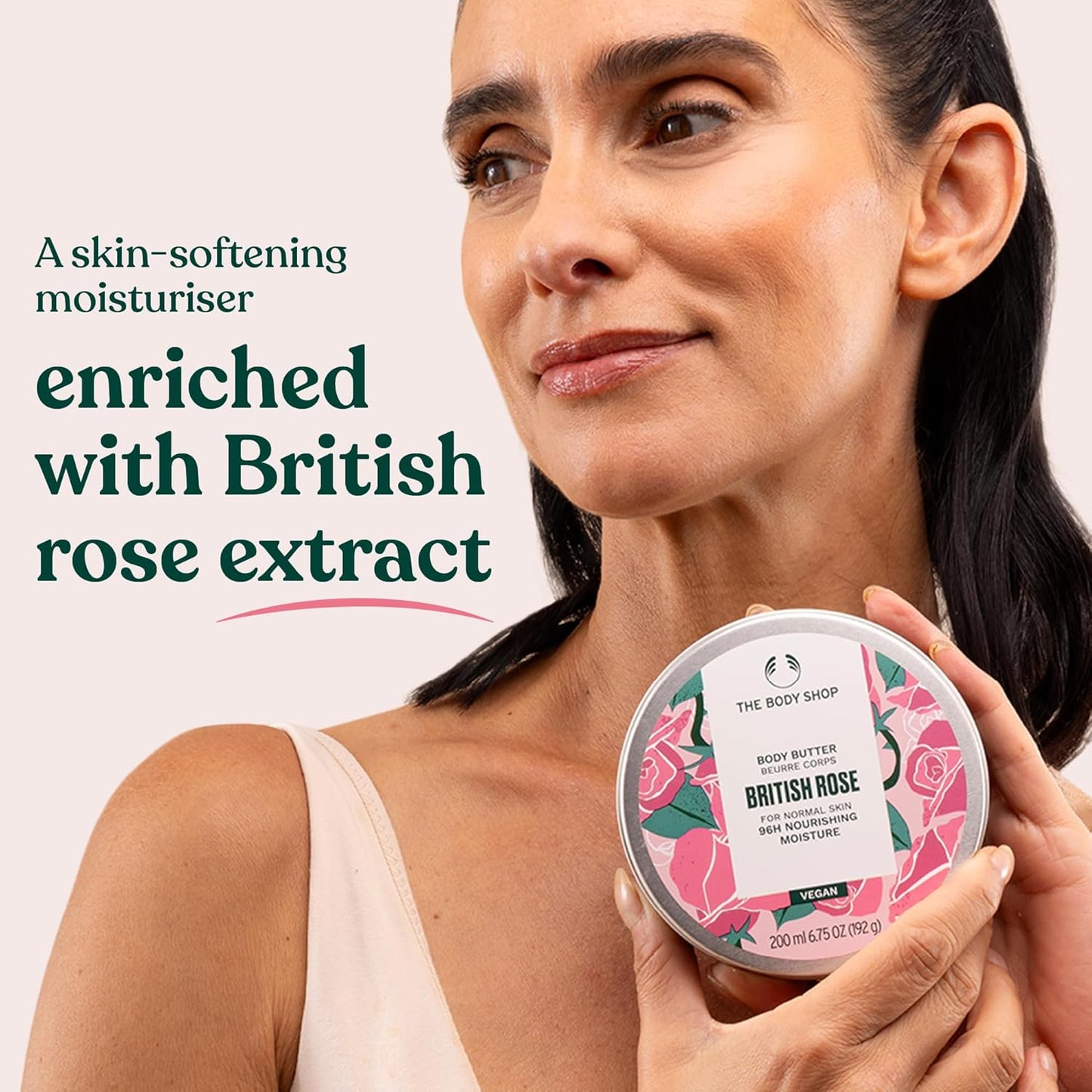 The Body Shop Pink Grapefruit Body Butter – Nourishing & Moisturizing Skincare for Normal Skin – Vegan – 6.75 oz