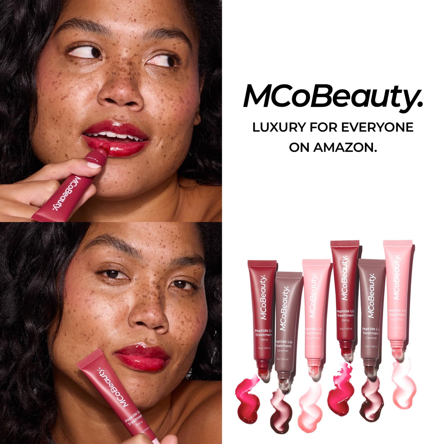 MCoBeauty Peptide Lip Treatment - Buttercream Plumping Lip Gloss Balm