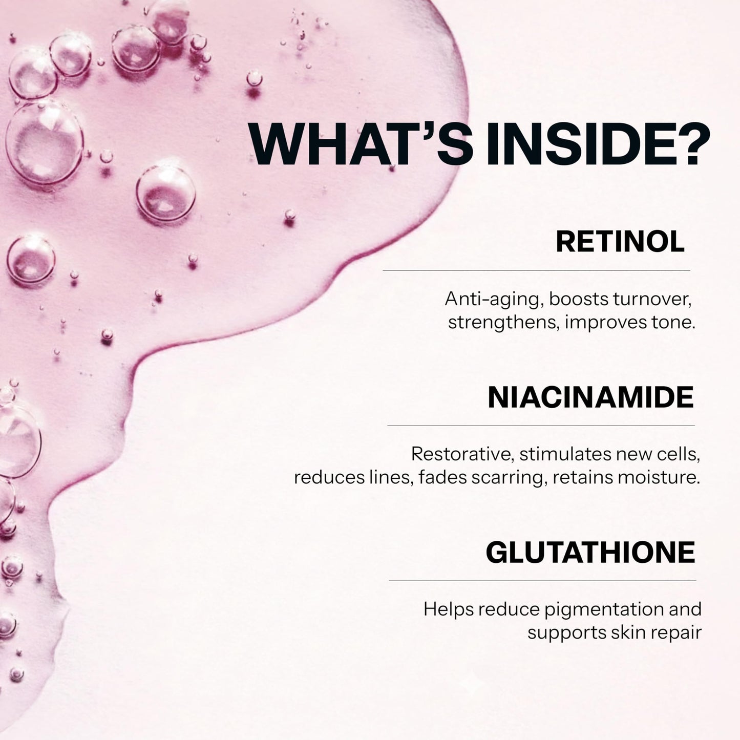 Skin Synergy Retinol & Niacinamide Serum For Face – Softens Fine Lines, Refines Pores & Evens Tone For a Smoother Look – Dermatologist Tested, Korean Skin Care, Vegan, Clean Beauty – 1.69 Fl Oz
