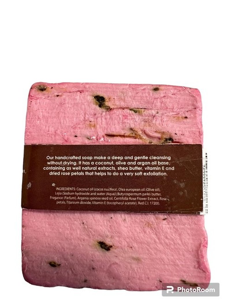 Jabon Artesanal Natural (Rosa, Jojoba, Merlot)