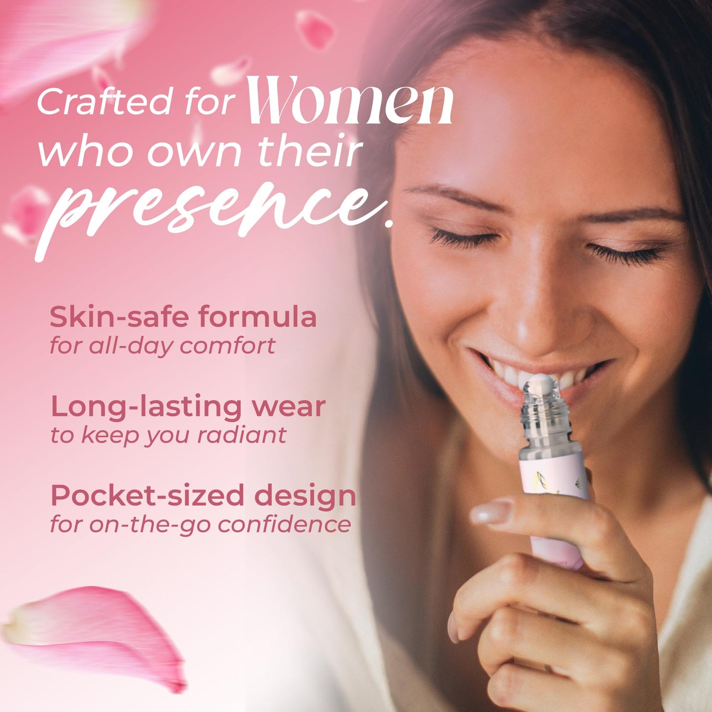 ALCEMÍSTÉ Concentrated Pheromones Perfumes For Women - Premium Enhanced Scents Feromonas Perfume Oil Cologne - Travel Size, Rollerball with Sweet, Floral, Feminine Scent 0.34 oz (10 mL)