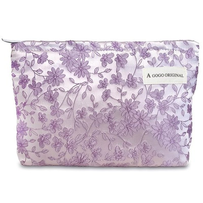 STARDW Makeup Bag for Women Travel Toiletry Bag Large Capacity Makeup Organizer Bag Flower Cosmetic Bags Zipper Pouch