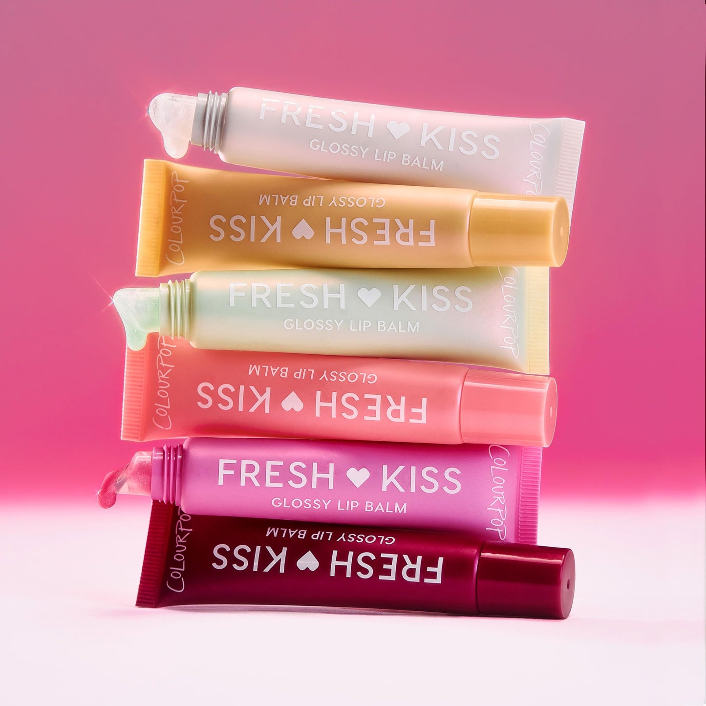ColourPop Fresh Kiss Glossy Lip Balm - Hydrating Lip Care Enriched with Peptides + Hyaluronic Acid - Pearlescent Shimmer Finish - Vegan + Cruelty-Free - Raspberry Crème (0.49 oz)