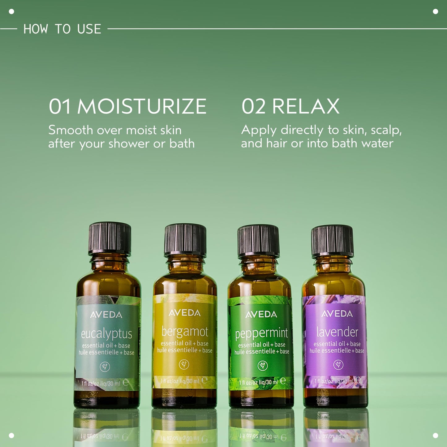 Aveda Peppermint Essential Oil + Base | Refreshing Aroma | for Body & Bath, 1 Fl Oz