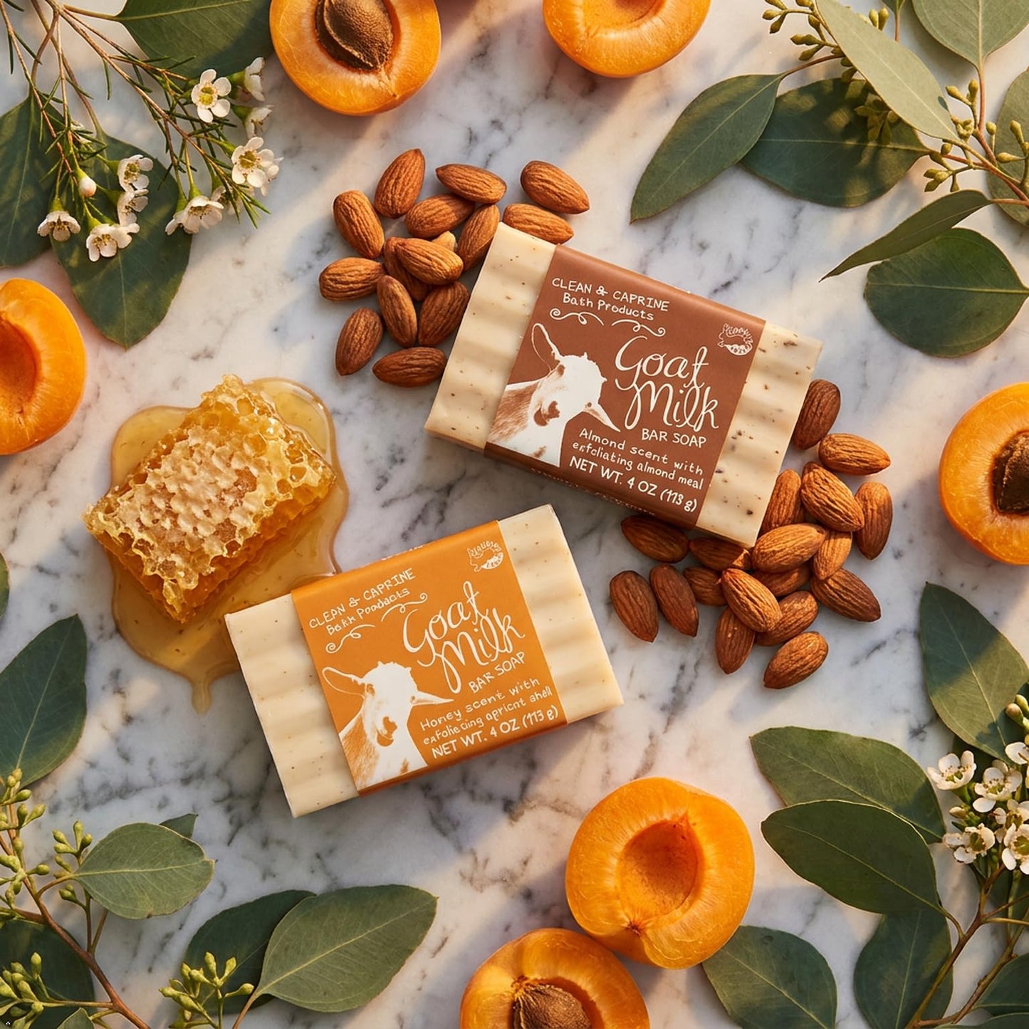 San Francisco Soap Company Goat Milk Soap Bar – Honey & Goat Milk (4 Ounce) | Moisturizing Natural Body Soap with Nourishing Shea Butter | Gentle, Hydrating Skincare for All Skin Types |