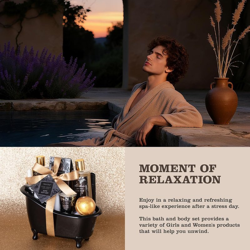 Men's Spa Gift Set - Luxurious Bath & Body Kit for Dad | Perfect Christmas & Birthday Gift