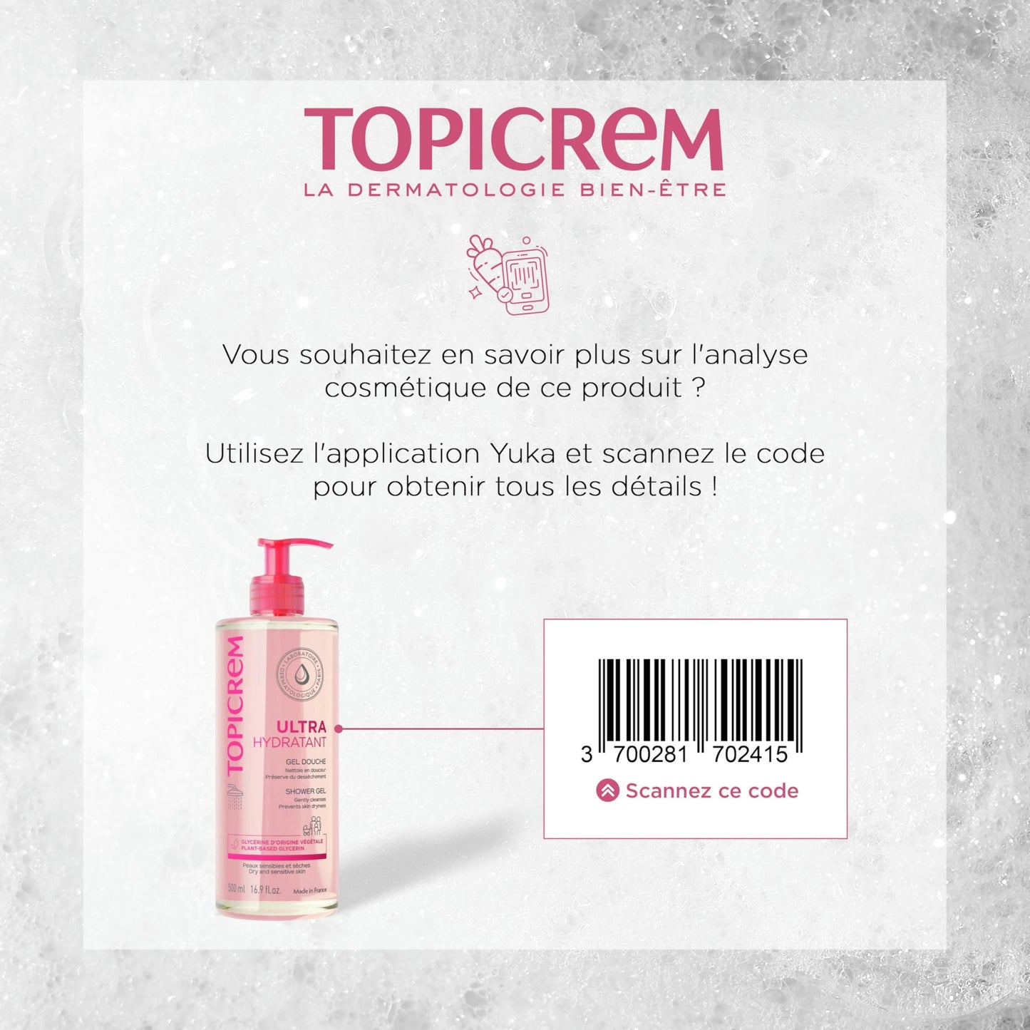 Topicrem Essentials Gentle Cleansing Gel Body & Hair 500ml