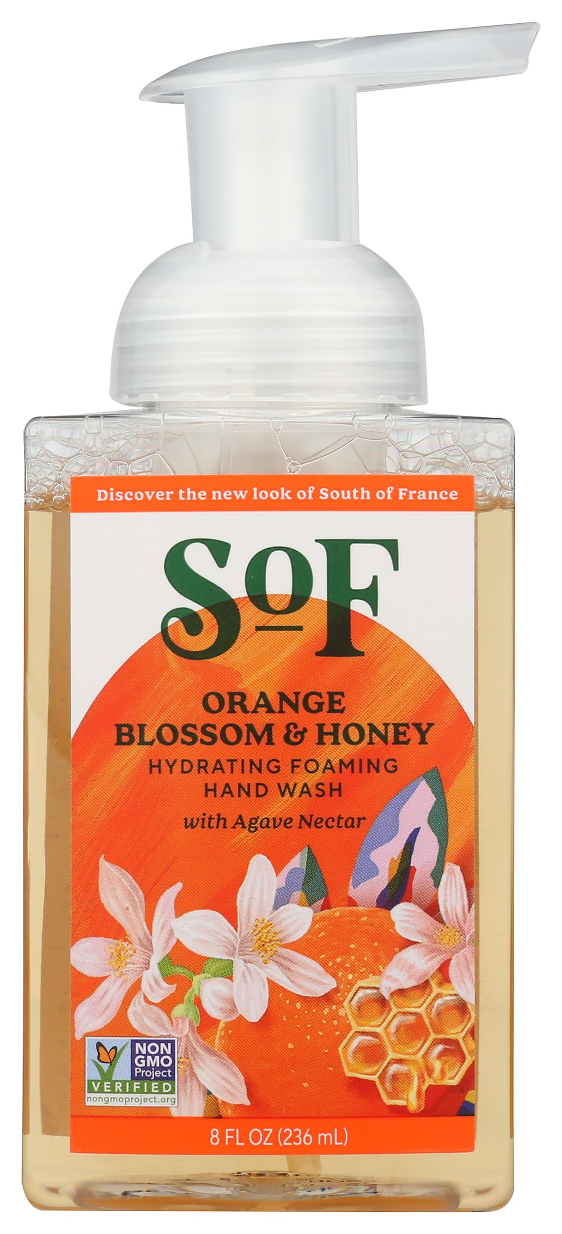 South Of France, Soap Hand Foam Orange Honey, 8 Fl Oz