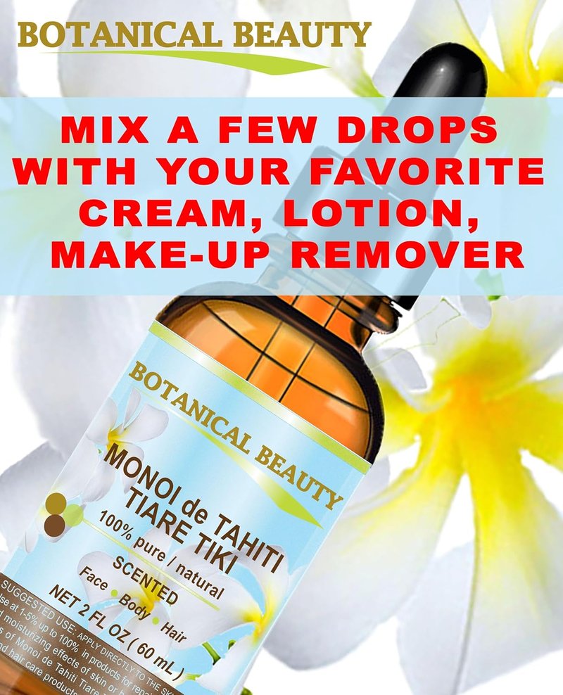 Monoi de Tahiti Oil | 100% Pure Natural Virgin Oil for Face, Skin, Body, Hair & Nails - 1 Fl. Oz. (30 ml)