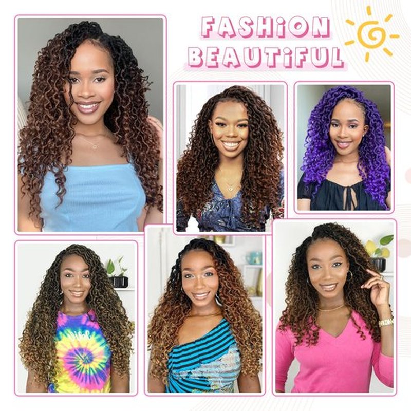 Fulcrum Goddess Locs Crochet Hair 12 Inch, 8 Packs New Faux Locs Crochet Hair for Black Women, Crochet locs with Curly Ends (12Inch (Pack of 8), T350#)