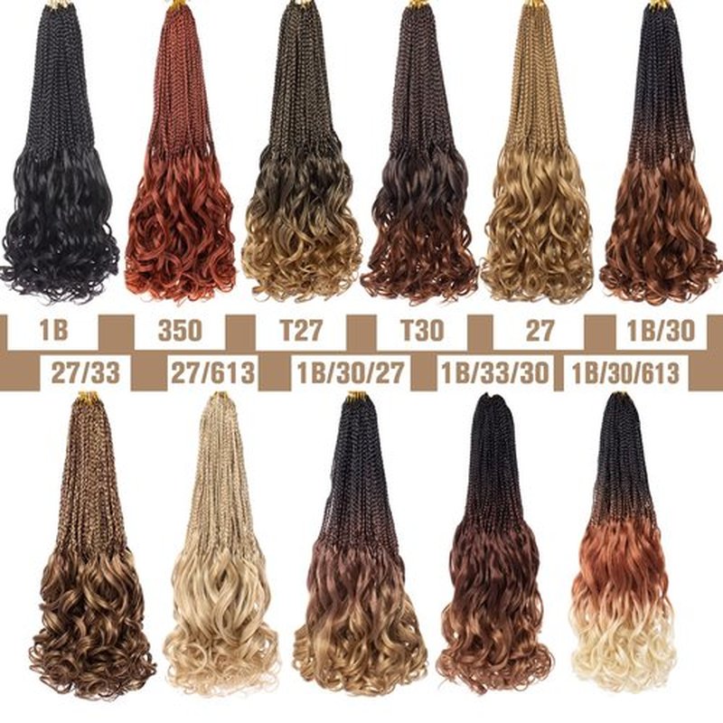 COOKOO 9 Packs 135 Strands French Curl Crochet Braids 14 Inch Natural Black Pre Looped French Curly Braiding Hair for Women Goddess Braids Hair with Curly Wavy Ends Synthetic Hair Extensions 1B#