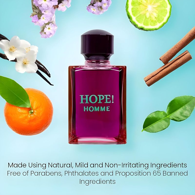 HOPE! HOMME Eau de Parfum for Men - 3.4 Fl Oz | Elegant Fragrance for Daily Wear
