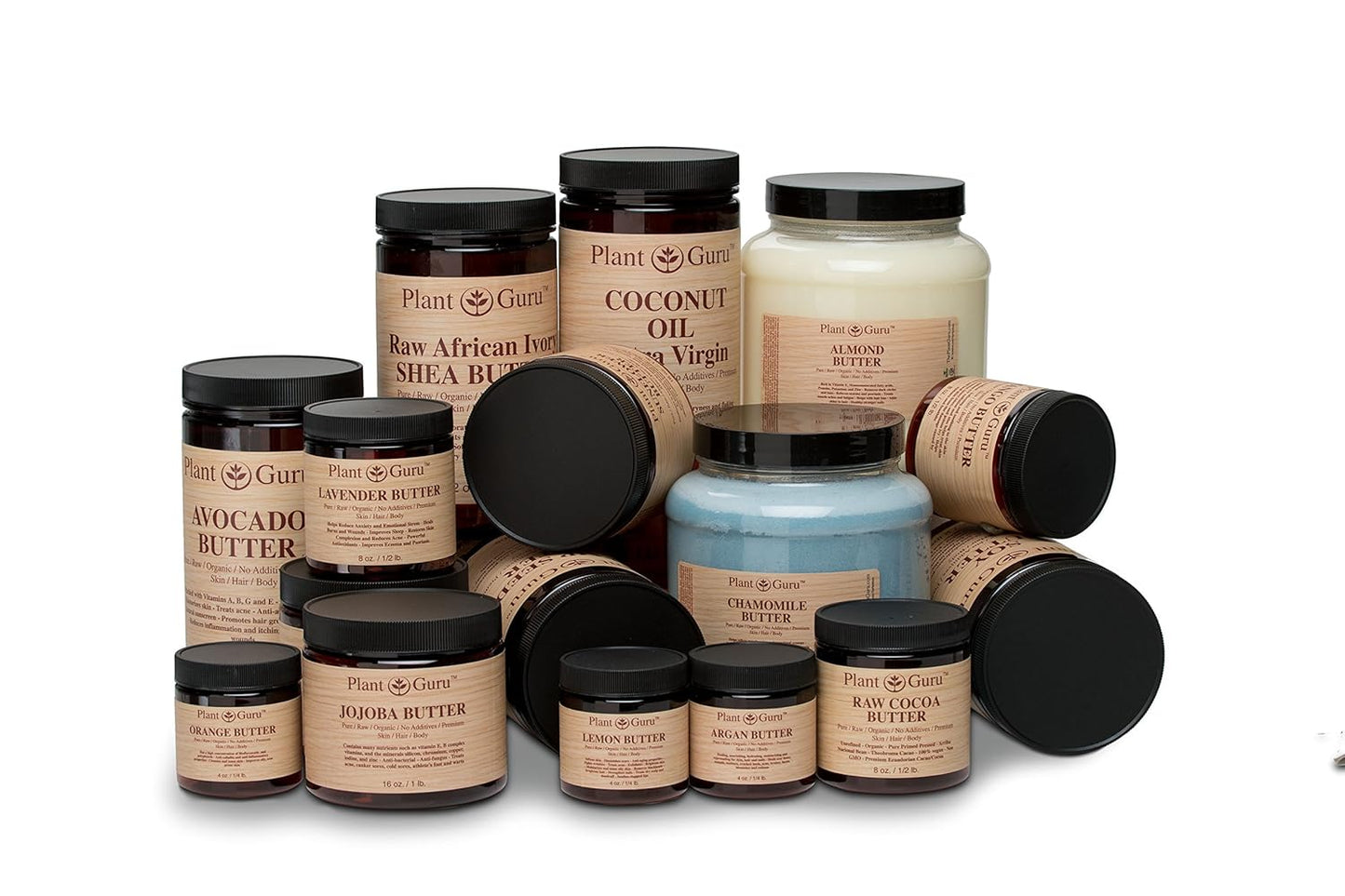 100% Pure Almond Body Butter - 3 lbs Natural Moisturizer for Skin, Hair & DIY Products