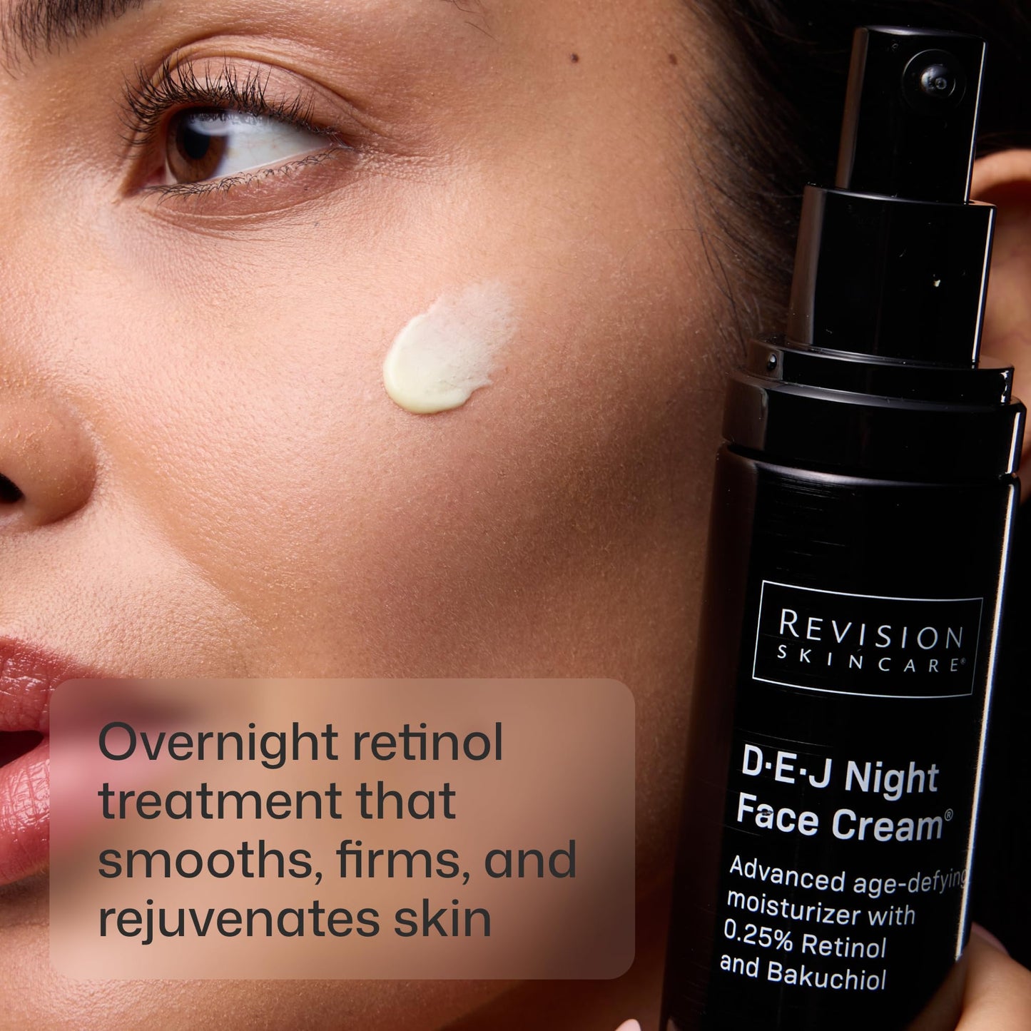 Revision Skincare D·E·J Night Face Cream®, Anti Aging Moisturizer, Antioxidant Rich with Retinol and Bakuchiol, 1.7 oz