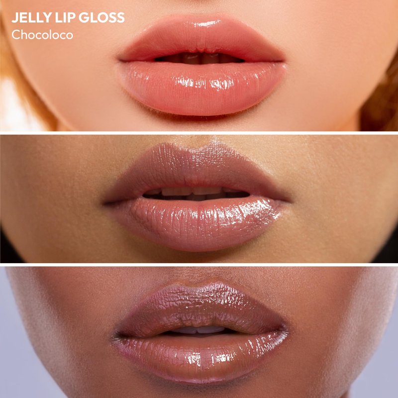 Ruby Kisses Jellylicious Lip Gloss, High-Shine Non-Sticky Hydrating Plump