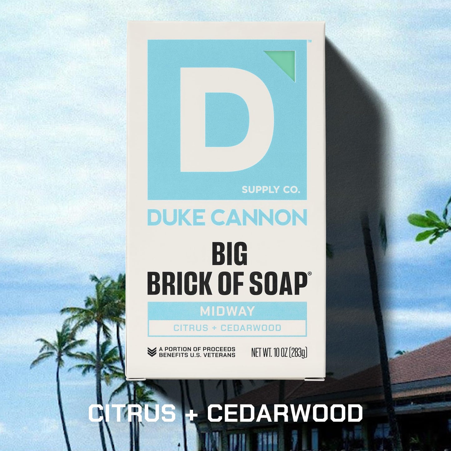 Duke Cannon Supply Co. Extra Large Bar Soap Bundle - Men's Natural Bar Soap with Masculine Scents - All Skin Types - Big Brick of Soap - 3 Pack - Midway,10 oz (3 Pack)
