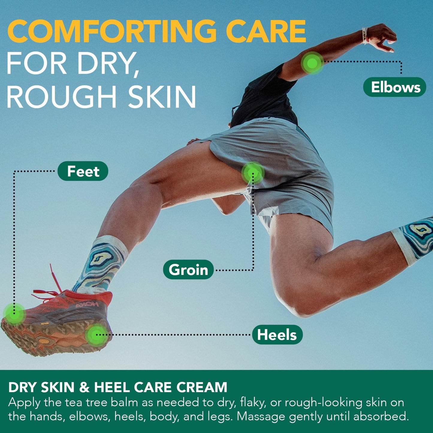 ZIXBMHYJ Tea Tree Oil Balm, Tea Tree Oil for Skin, Soothing Balm with Eucalyptus, Aloe, Lavender & Calendula, Soothes Dry, Itchy Skin on Feet, Body & Common Irritated Areas, Intense Moisturizer