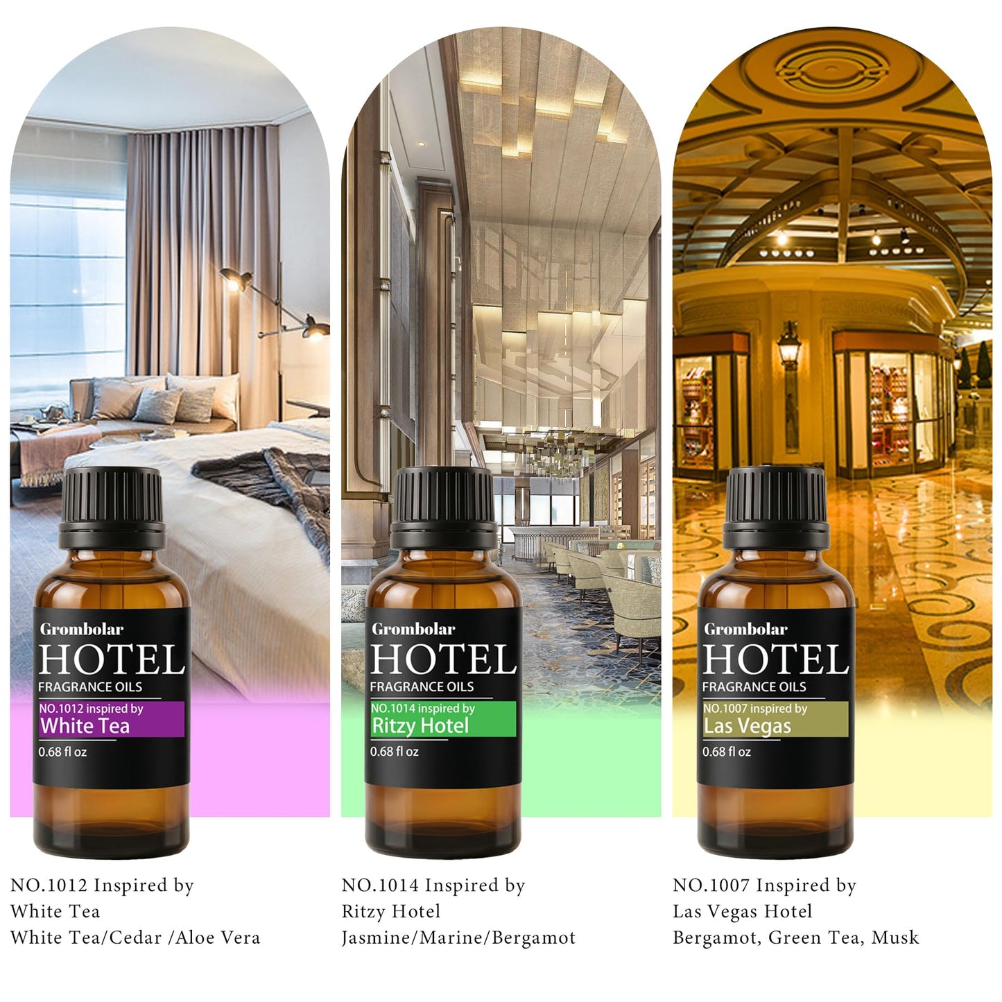 Essential Oils Set-Hotel Collection Diffuser Oil Gift Set,Premium Essential Oil for Diffusers, Home Care, Fragrance, Humidifiers