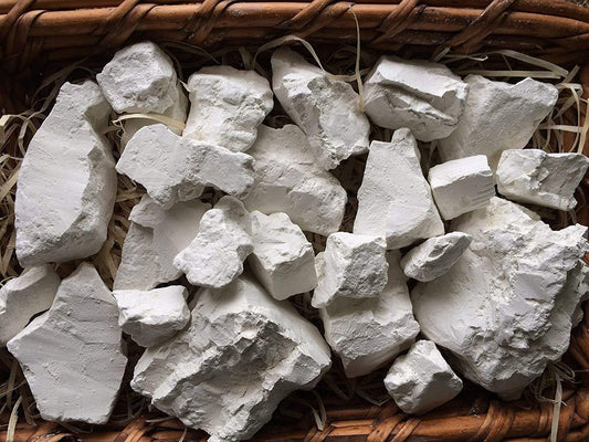Kaolin Edible Clay Chunks - Natural Food-Grade Clay for Eating | 4 oz (113 g)