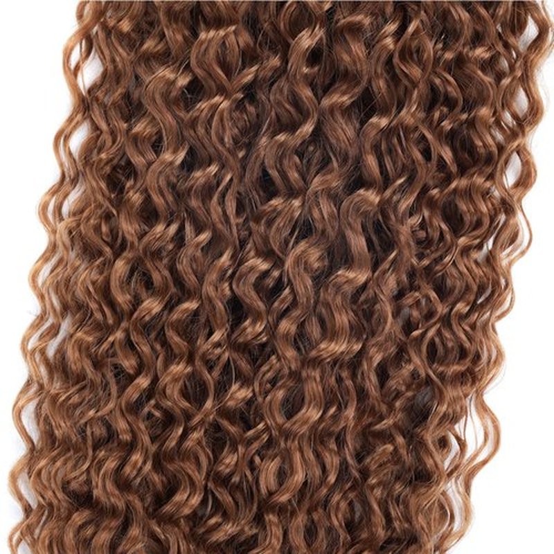 Long Curly Drawstring Ponytail 30”Synthetic Clip In Ponytail Extensions For Women Afro Curly Corn Wave Clip on Ponytail (#T2/30)