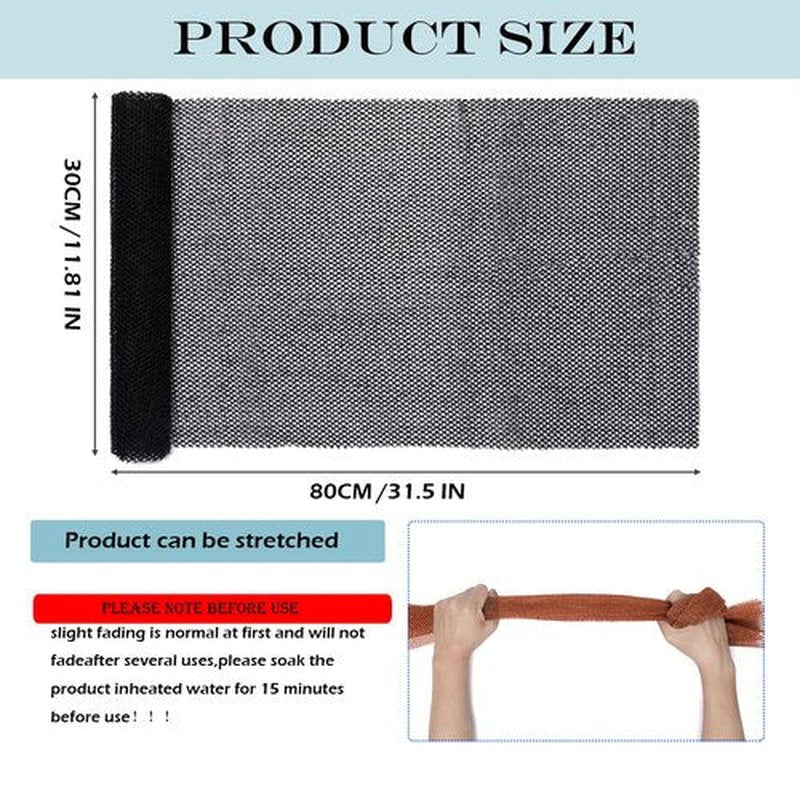 JASSINS African Exfoliating Net, African Sponge Net,Body Exfoliating Long Net Shower Body Scrubber Back Scrubber Skin Smoother（Black+Coffee+Pink）