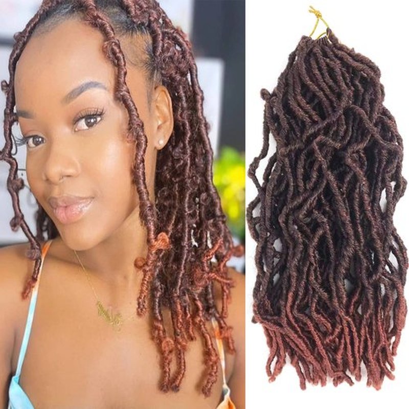 Paraglame 14 Inch Soft Locs Crochet Hair for Black Women, 8 Packs Faux Locs Crochet Braids, Pre Looped Goddess Soft Locs Crochet Braids Hair Extension for Butterfly Locs Crochet Hair (8Packs, T350)