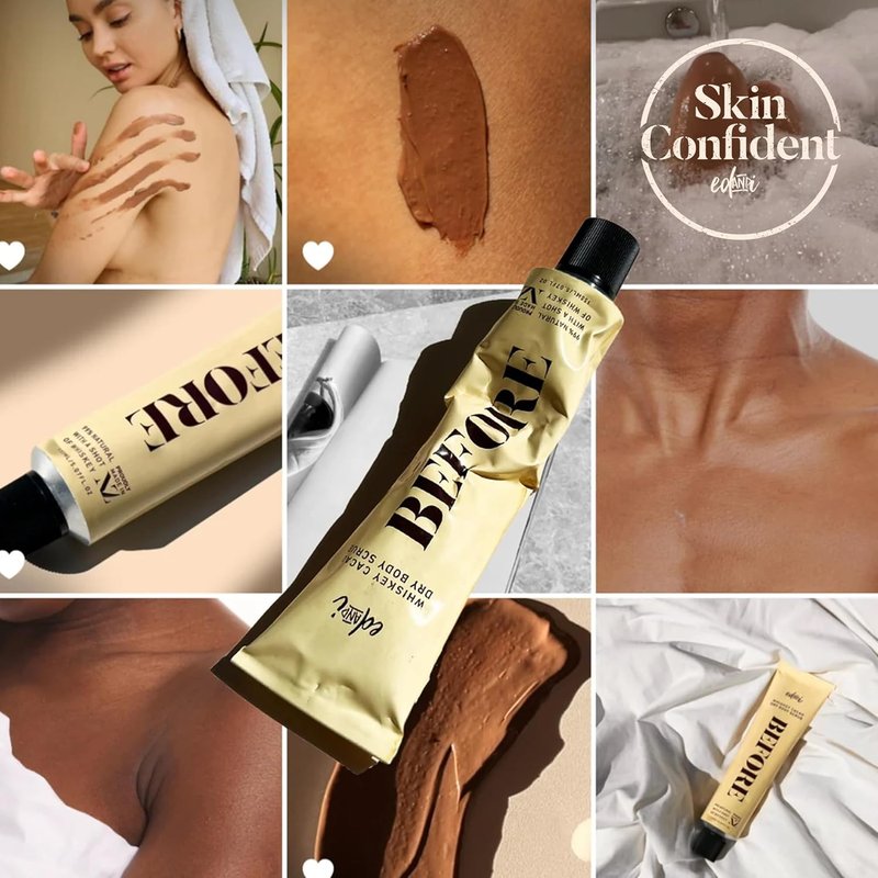 Whiskey Cacao Body Scrub - Exfoliating Dry Skin Treatment with Nourishing Oils | 5.07 oz