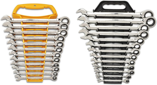 Combination Ratcheting Wrench Set - 25-Piece SAE & Metric Tool Kit for Mechanics