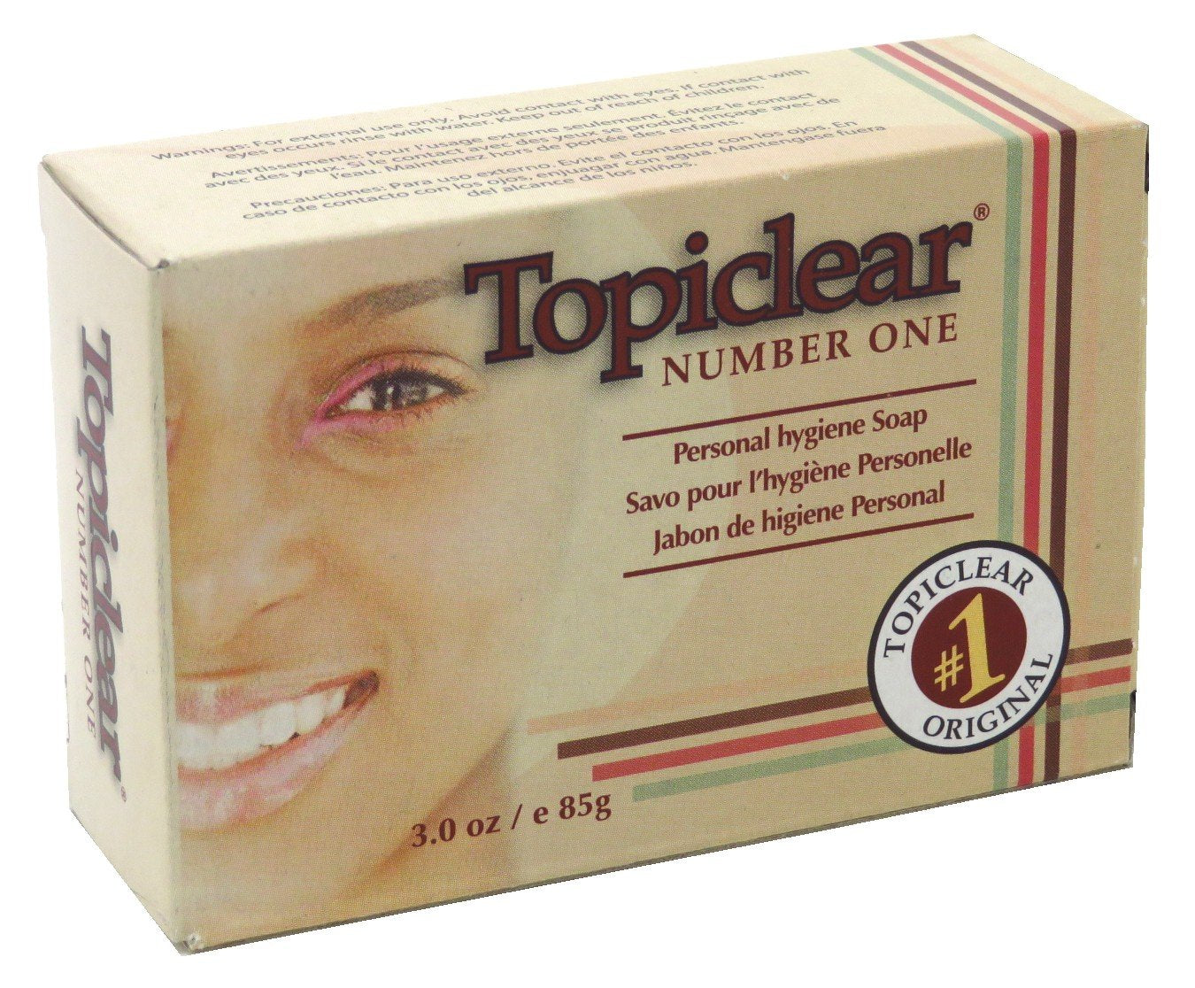 Topiclear Number One Soap 3 Ounce Boxed (88ml) (2 Pack)