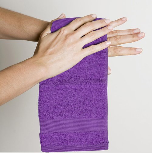 Premium Wash Cloths Pack of 12 (13" x 13" Inches)- 100% Combed Ring Spun Cotton WashCloth - Luxury Washcloths – Ultra Soft Face Towels - Highly Absorbent Wash Cloth for Face (Purple)