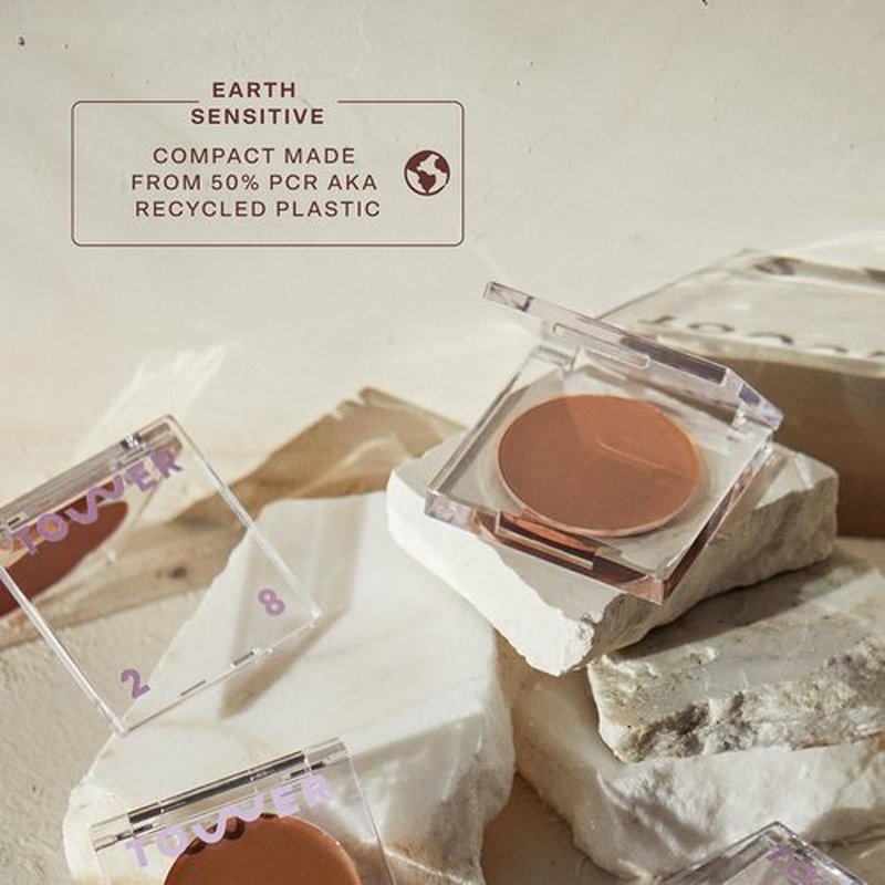Tower 28 Sculptino Soft-Matte Cream Contour and Bronzer - Clean, Cruelty-Free Face Makeup – Sensitive Skin Safe - Shade: Simon, Deep with Neutral Undertones, 0.16 FL Oz / 4.5 mL