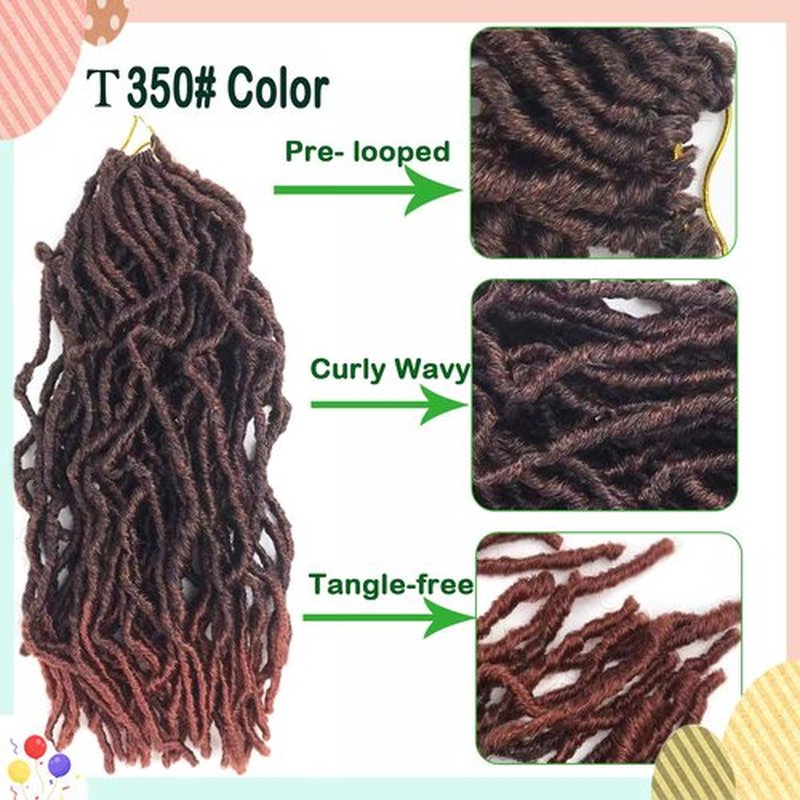 Paraglame 14 Inch Soft Locs Crochet Hair for Black Women, 8 Packs Faux Locs Crochet Braids, Pre Looped Goddess Soft Locs Crochet Braids Hair Extension for Butterfly Locs Crochet Hair (8Packs, T350)