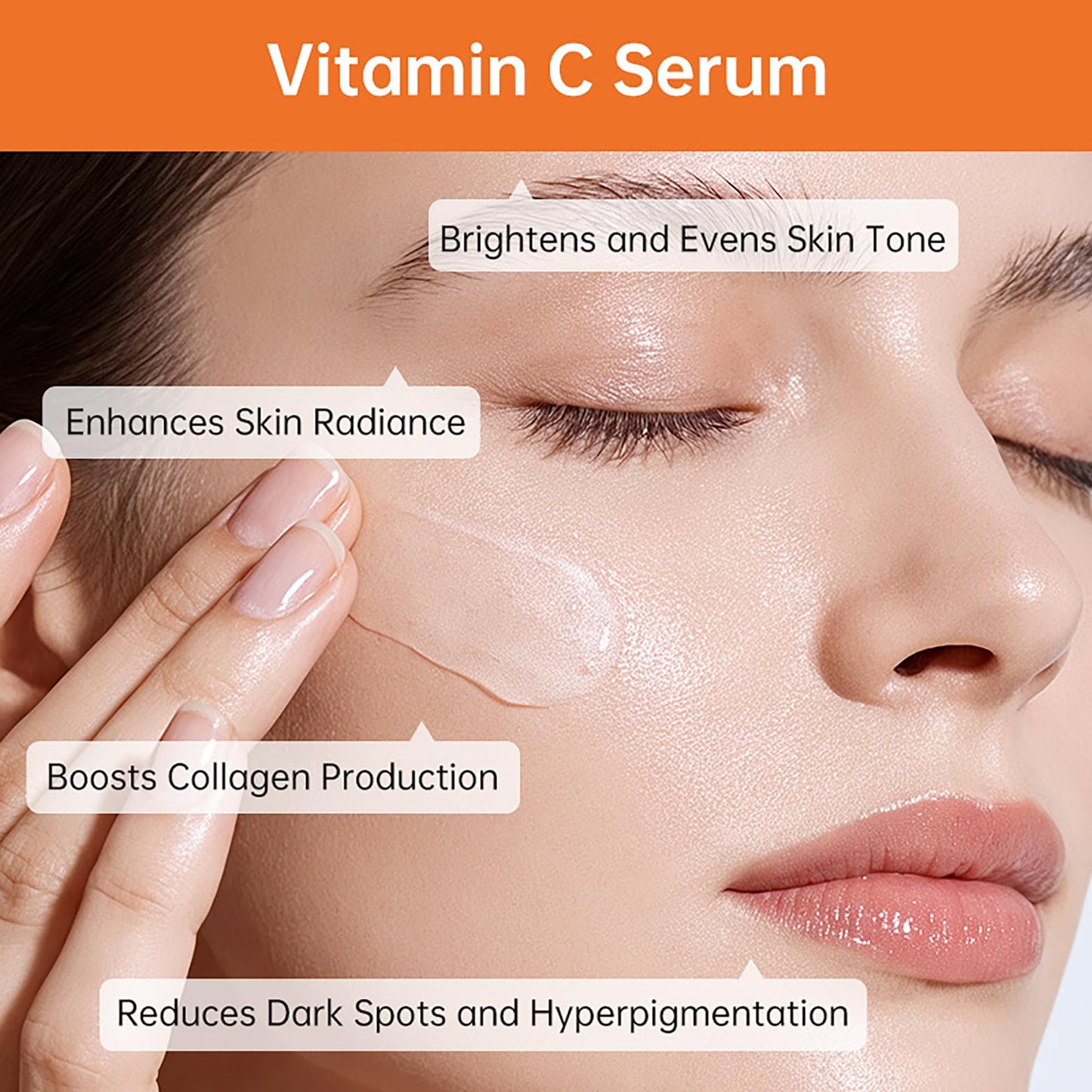 Premium 20% Vitamin C Face Serum,Vitamin C Serum With Hyaluronic Acid For Skin Care-KoreanGlass Skin Care Facial Serum 30ml
