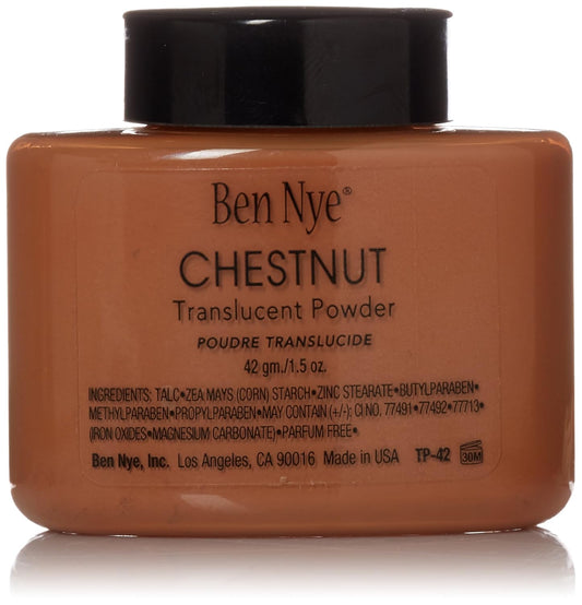 Ben Nye Chestnut Setting Powder - 42g (1.5oz) for Smooth, Flawless Finish