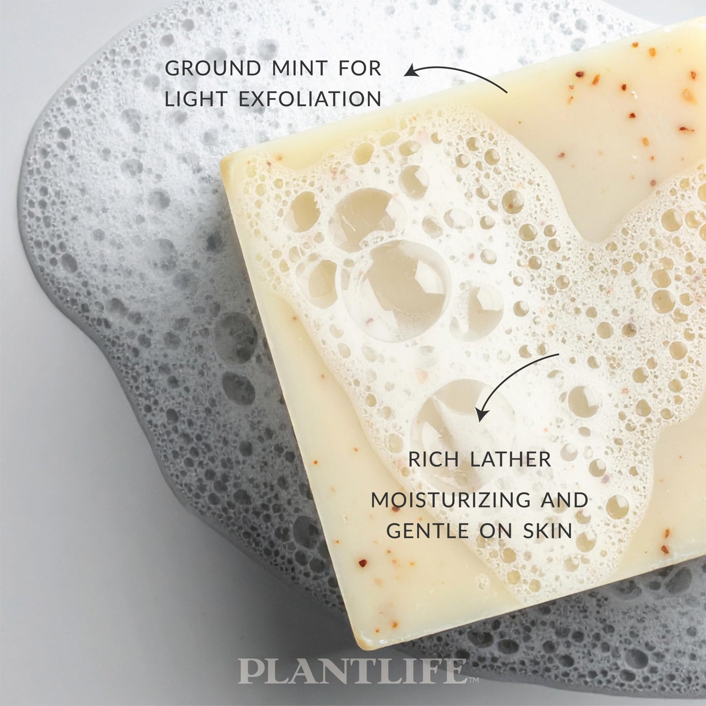 Plantlife Double Mint Bar Soap - Moisturizing and Soothing Soap for Your Skin - Hand Crafted Using Plant-Based Ingredients - Made in California 4oz Bar