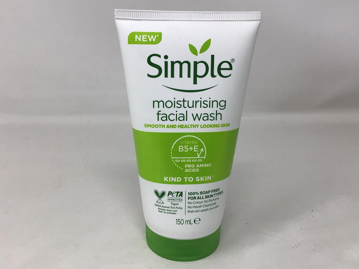 Simple Moisturizing Kind to Skin Face Wash, 5 oz (4 pack) (Bundle)