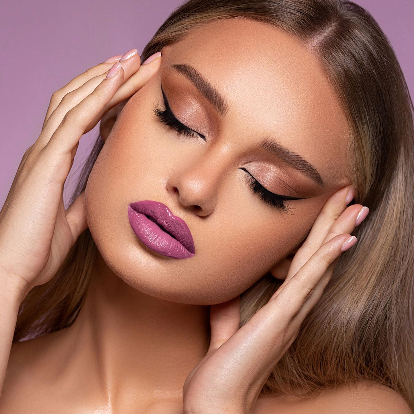 DE'MUMU Purple Pink Lipstick Matte for Women, Super Stay Long Lasting Lipstick Smudge Proof No Transfer Liquid Lipsticks, Cruelty Free Lip Makeup (DM21 Pearl purple)