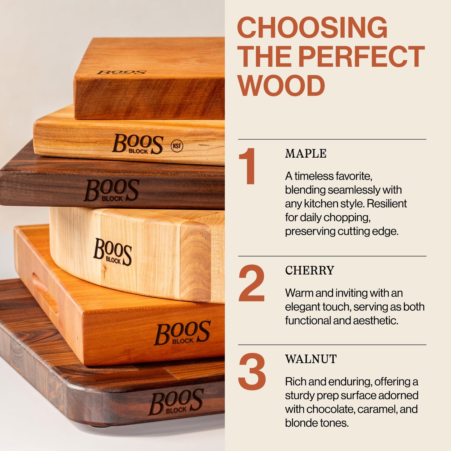John Boos CB Series Rectangular Wooden Maple Cutting Board 24”x18” – 1.5” Thick, 18-lb Reversible Butcher Block with Juice Groove, Edge-Grain & Finger Grips – Made in the USA