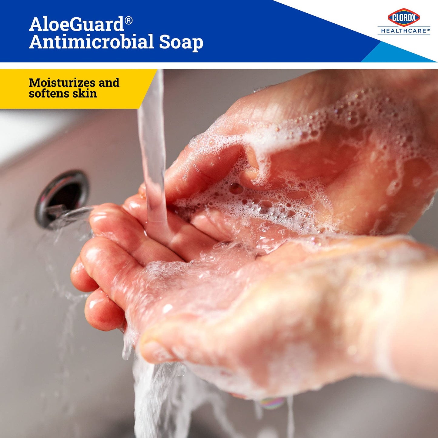 Clorox Healthcare AloeGuard Antimicrobial Hand Soap Refill Bag-in-Box, Chloroxylenol PCMX, Aloe Vera and Vitamin E, Triclosan-Free, 27 Fl Oz, 12 Pack