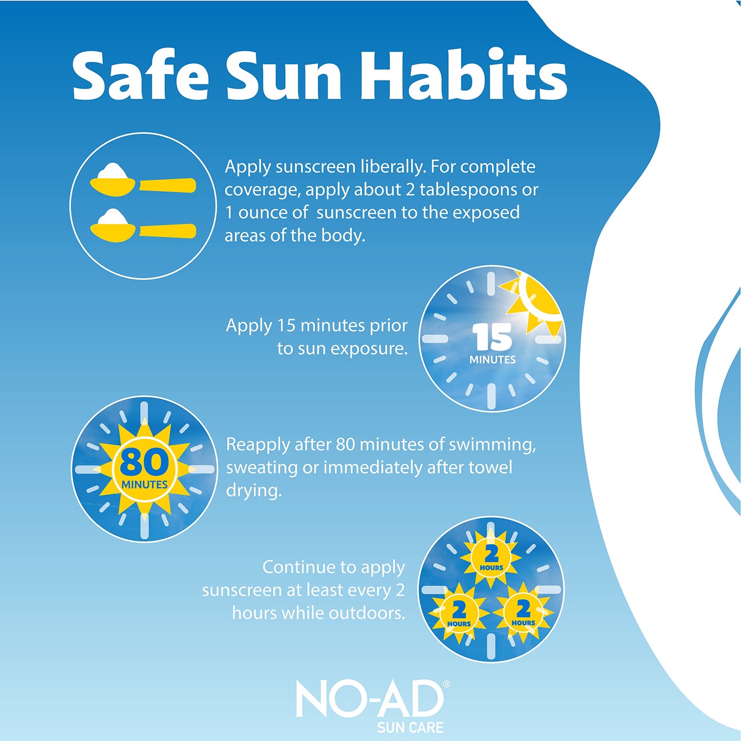 NO-AD SPF 85 Sunscreen Lotion | Broad Spectrum UVA/UVB Protection | Water Resistant | Octinoxate & Oxybenzone Free with moisturizing Vitamin E and Aloe 3oz | Travel size sunscreen