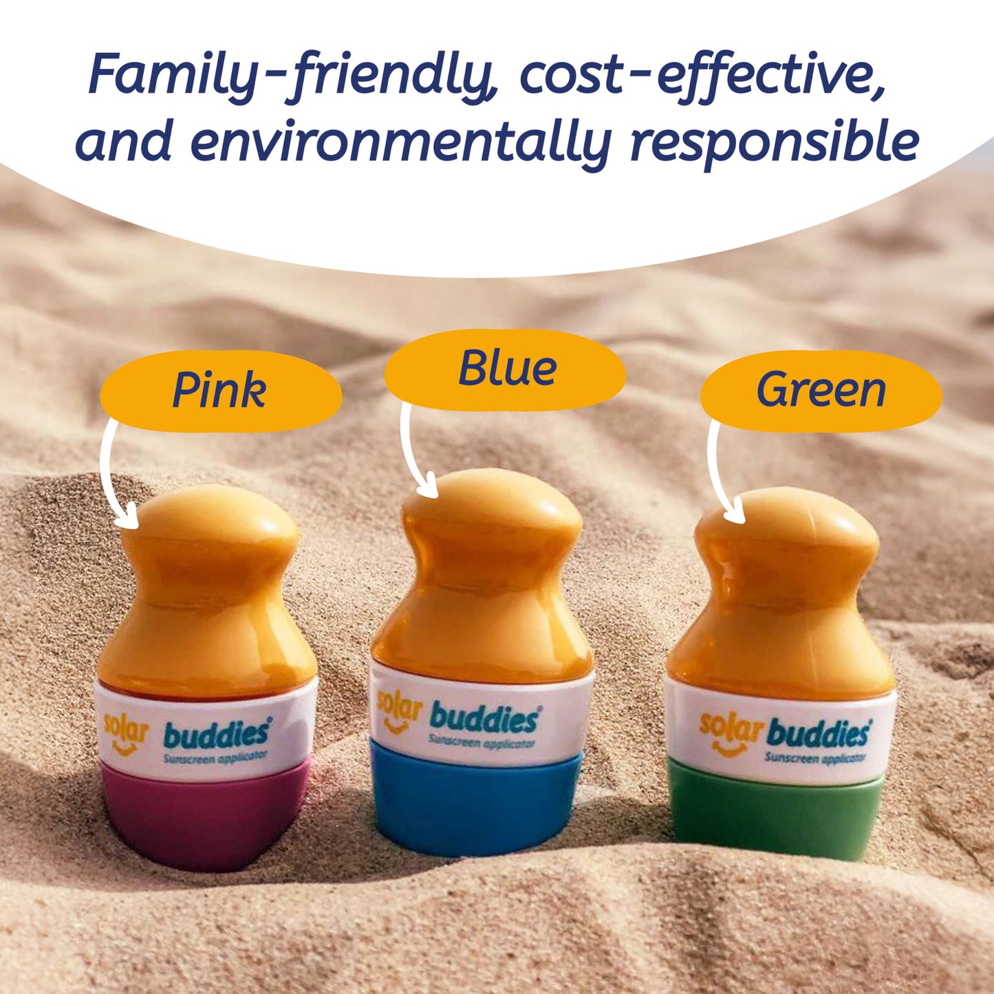 Solar Buddies Replacement Duo Heads with Spare Lids – Compatible with the refillable kids’ sunscreen applicator – Holds 100ml/3.4 fl oz (NOT a full unit). (Red/Black)