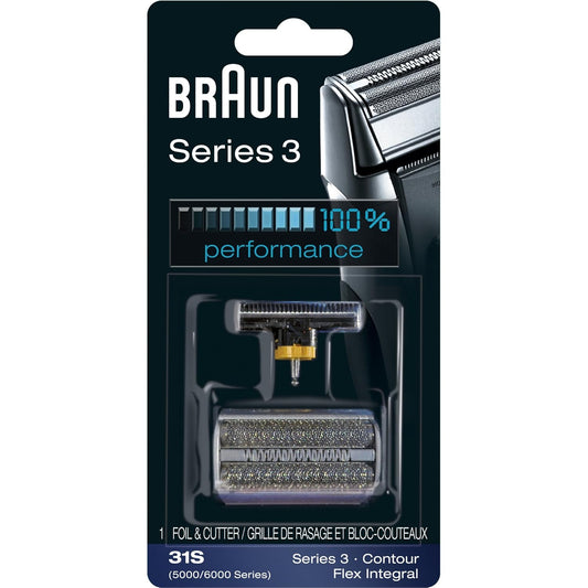 Braun Series 3 31S Electric Shaver Replacement Head - Compatible with 390cc, 370, 5895, 5875