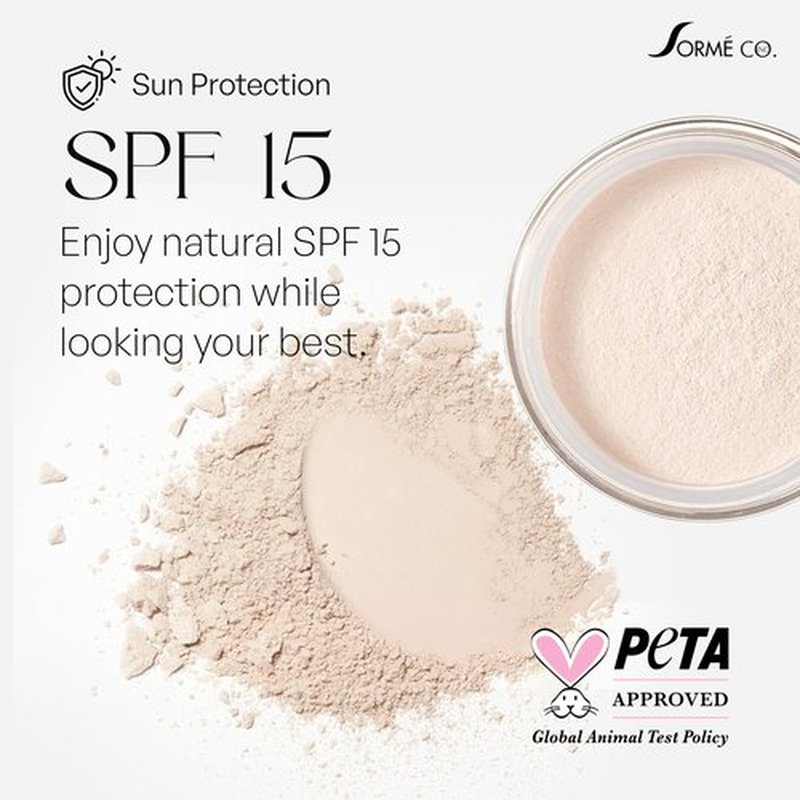 SORMÉ Micronized Mineral Secrets Loose Powder - Sheer Translucent Natural SPF15 Light Reflecting Matte Setting Powder with Oil Control & Safe for Sensitive Skin - Fragrance & Talc Free Makeup Fixer